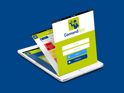 UI / UX mockups design for CommandApp app course flat interface ipad mobile mockup prototype restaurant ui ux waiter