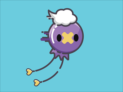 Drifloon air balloon cloud drifloon ghost illustrator pokemon round spirit valley windworks wind