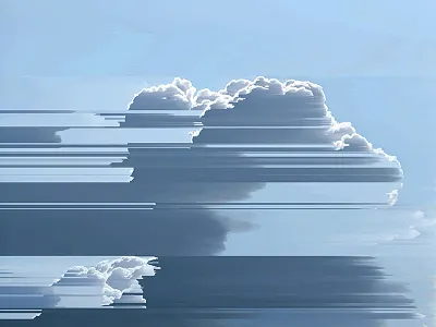 Sky experiments glitch glitch art