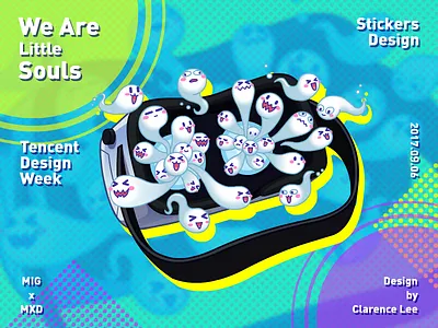 We are Little Souls cartoon daydream gearvr illustration lovely oculus soul stickers tadpole tencent vive vr