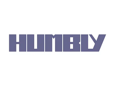 Humbly humble logotype startup typography