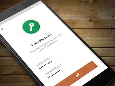 Reset Your Password app forgot password material design mobile app password reset password reset your password ui user interface ux
