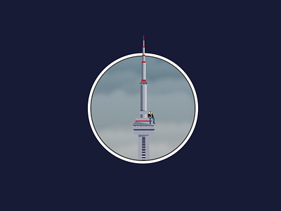 Views from the 6 canada cn tower drake illustration toronto