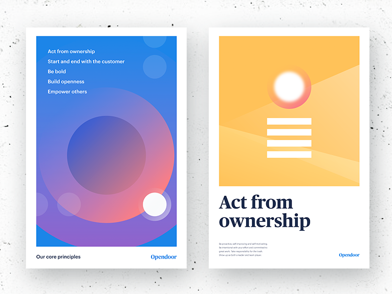 Core values posters by Nicolas Solerieu on Dribbble