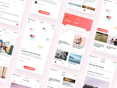 Travel clean design travel ui ux