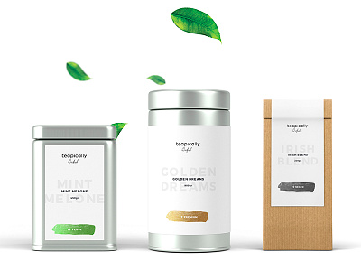 Teapically brand brand design branding identity logo logo design online shop tea