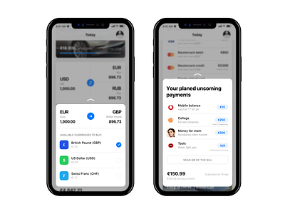 Newbank - 3D Touch Modals, iOS 11 asos bank bitcoins cards ios 11 iphone x newbank payments