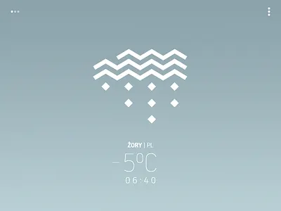 "Avant-garde" weather app - snow app clouds cold icon interface snow temperature ui ux weather