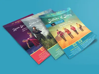 Limelight & Accents Performing Arts Series: Posters brand development college events higher ed performing arts poster print design student activities