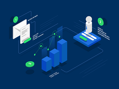 Isometric Infographic graphic isometric vector