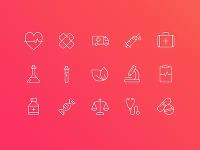 Medical Icons doctor health icon icons illness medical medicine red