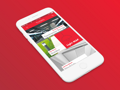 Thorn Lighting Contractor App app dashboard ios lighting red ui