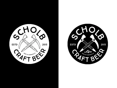 Scholb Hikers Pickaxe Round illustrated type illustration lettering letters logo type typography