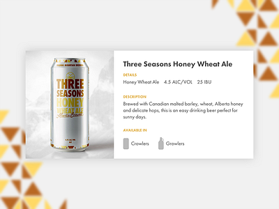 FMB Beer Details beer brewery craft minisite ui ux web