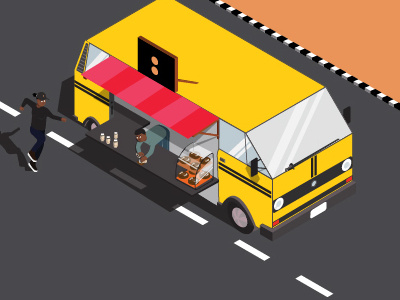 Danfo Mobile Shop danfo debut dribble meet flat design illustration lagos rewrite