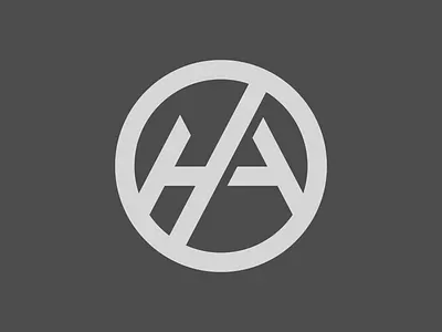 H.A. monogram a circle h logomark monogram