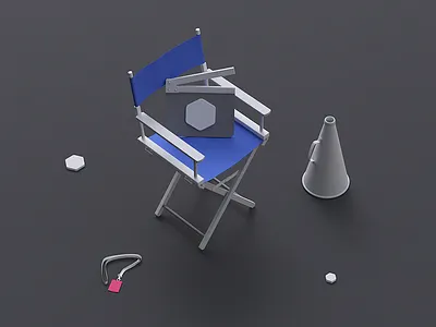 UI8 Studio 3d clean illustration isometric minimal studio ui8