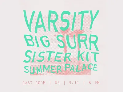 Show Flyer for Instagram design flyer layout music palm photo poster show typography