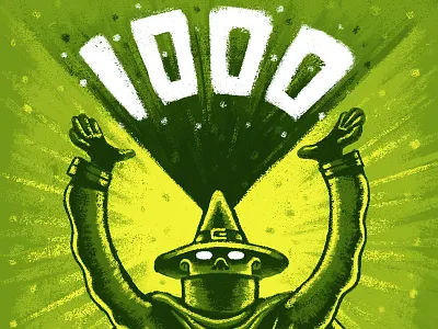 1000 Magical Followers 1000 character design follower magic number subscriber texture wizard