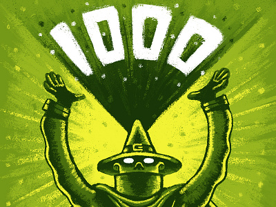 1000 Magical Followers 1000 character design follower magic number subscriber texture wizard