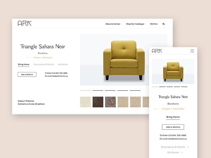 Ark Interiors Website