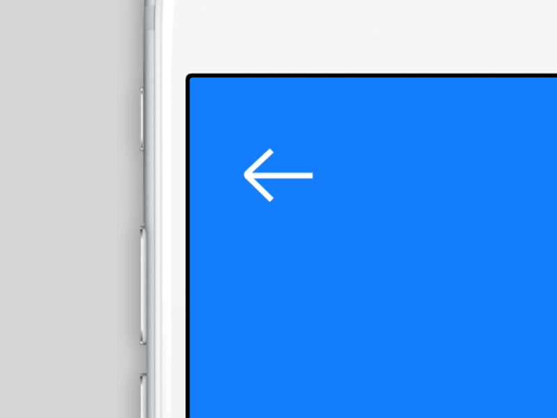 Back and Exit Overlay Interaction animation back exit flinto interaction ios mobile prototyping ux
