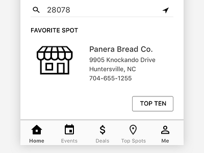 Someone's Favorite Spot app ios location tabbar