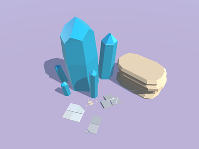 Low Poly 3d game game art render