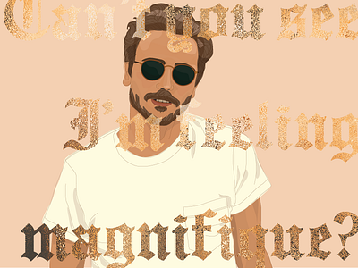 Feeling Magnifique adobe adobe illustrator lyrics man noise pollution p.tm portrait portugal. the man sunglasses