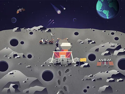 Moon Landing craters earth moon moon surface satellite stars