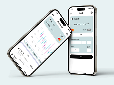 Mobile Crypto Wallet Design Concept cryptoapp minimaldesign ui ux