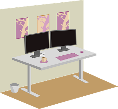 Workspace vector illustration ilustration vector workplace