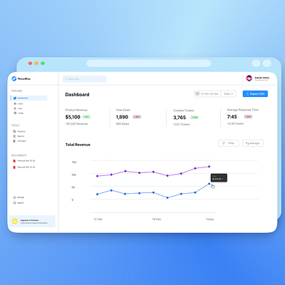 Dashboard UI blue dashboard dashboardui design designinspo financial dashboard ui ux webdesign websitedesign