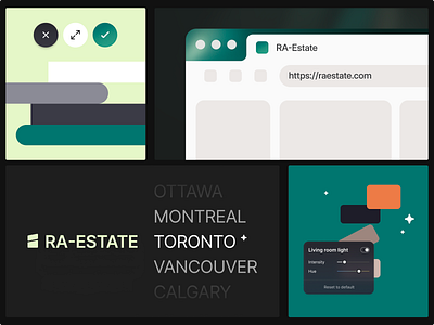 real estate branding details branding clean green minimal real estate saas simple ui voit xandovoit