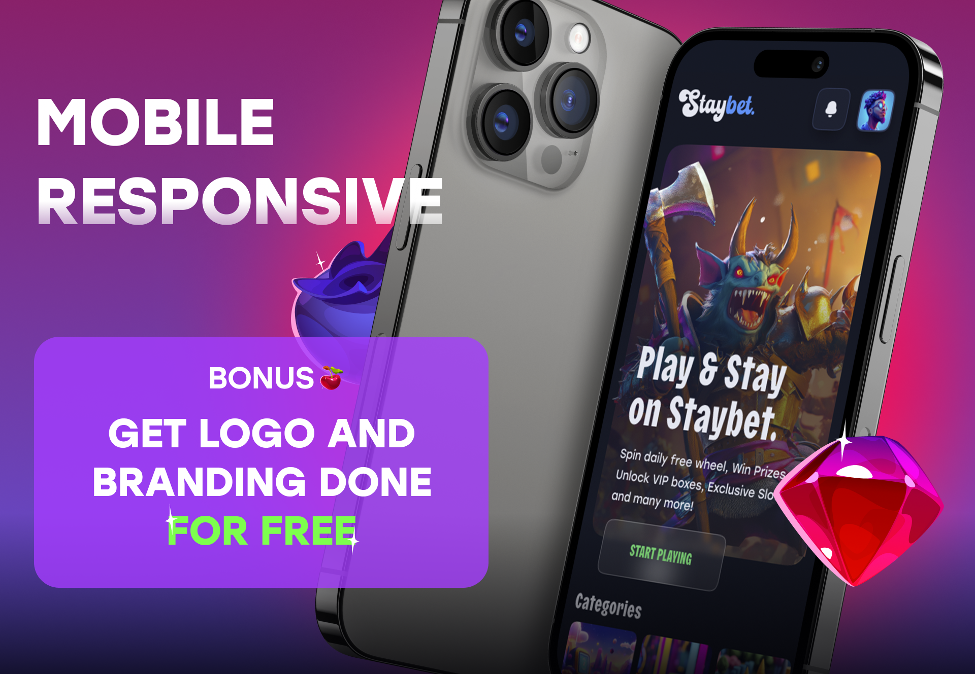 Example of Full Online Casino Design UI