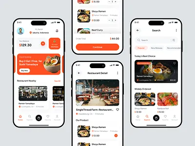 Food Delivery Mobile App app designer clean cooking cool delivery app food food app food app design food delivery food design food website ingredients ios food app minimal mobile app modern restaurant app restaurant app design trendy app vegatables