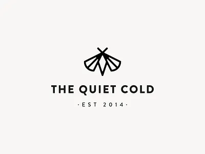 Branding: The Quiet Cold blog branding graphic design identity logo minimalistic moth the quiet cold