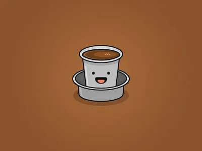 South Indian Filter Coffee ☕️ branding coffee cup design flat icon illustration smile ui ux vector web