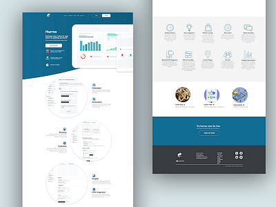 Hurree Homepage Full Capture landing page ui ux web design website
