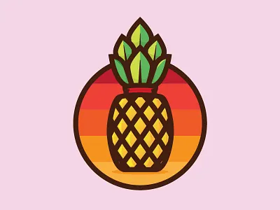 Summer Pineapple fruit icon pineapple summer