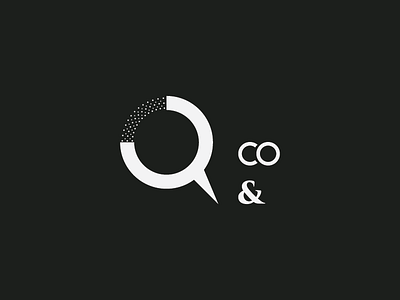 Q&CO Logo abstract smart clever art a illustrator photoshop awesome creative inspiration cool brilliant trend debut dribbble sport good stuff super idea space genius invite fantastic draw negative great line symbol letter font type sign mark typography simple minimal