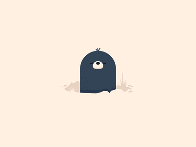 Mole - #FunFactFriday animal cute dig fun fact friday hole illustration mole simple