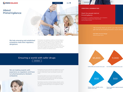 PrimeVigilance – About Us branding responsive ui ux web design website