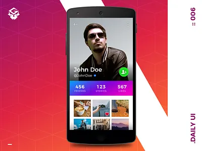 User Profile | #dailyui #006 006 app dailyui illustrator profile social user