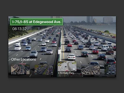 Traffic TV App - 025 025 dailyui traffic tv tvapp
