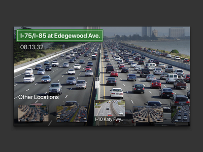 Traffic TV App - 025 025 dailyui traffic tv tvapp