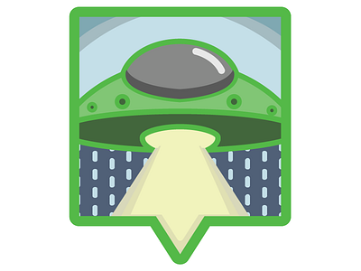 CB UFO icon branding icon logo space ufo