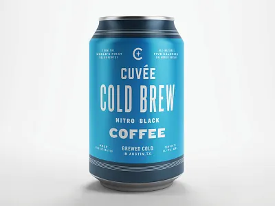 this can couldn't austin beer branding can coffee cold brew design identity packaging typography