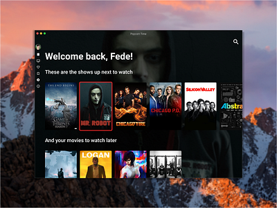 Popcorn Time! app movies popcorn time tv shows ui