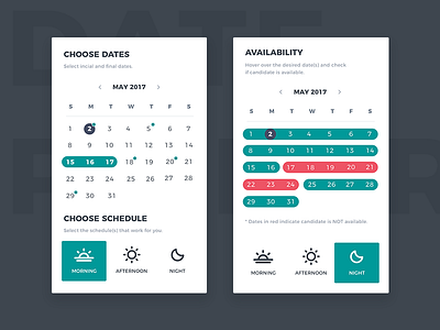 Date Picker calendar dashboard date picker dates interaction interface picker table ui ux